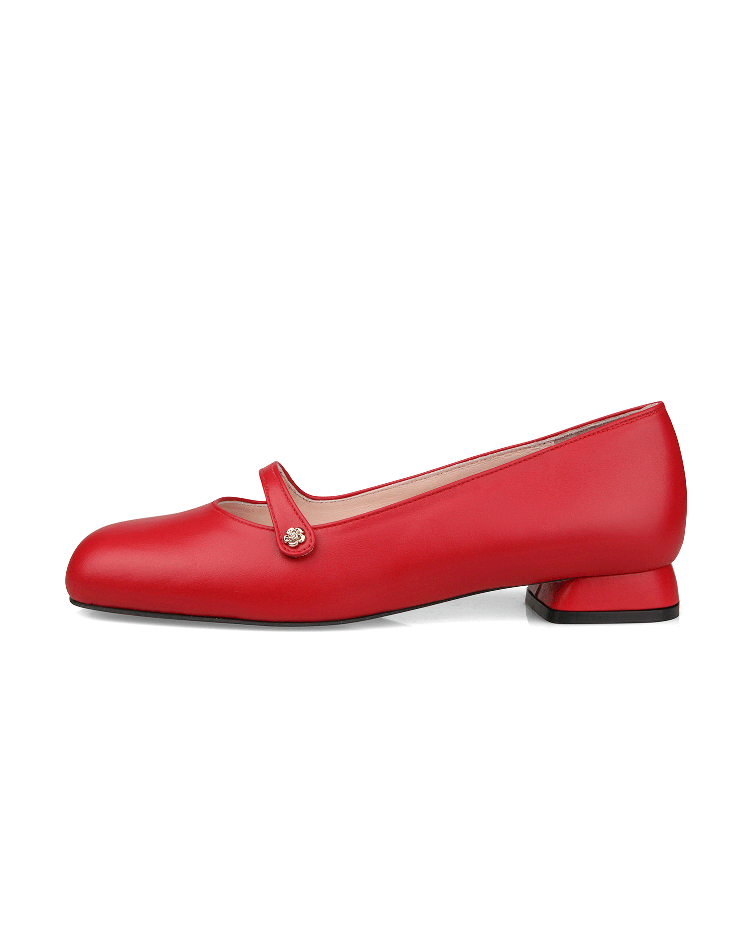 Jane with a flower, Flats - Red